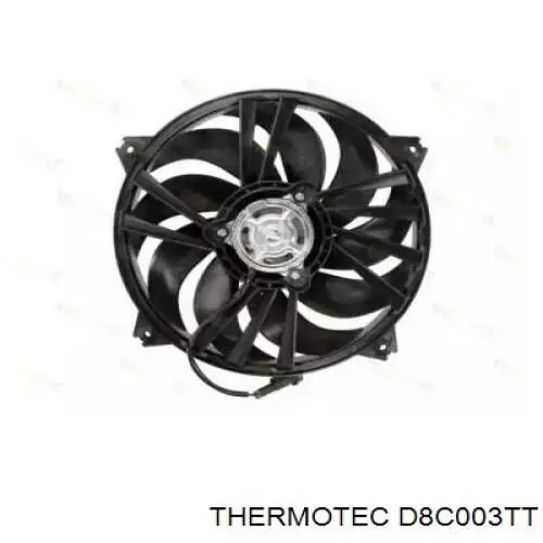 Купити D8C003TT Thermotec Електровентилятор охолодження в зборі (двигун + крильчатка)