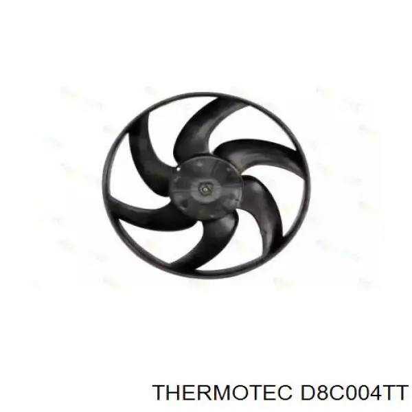 D8C004TT Thermotec електровентилятор охолодження в зборі (двигун + крильчатка)