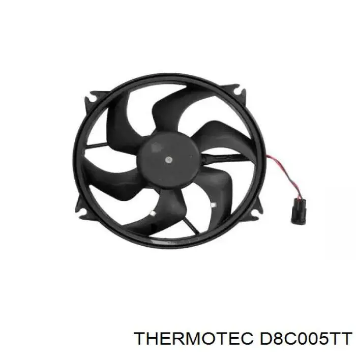 Електровентилятор охолодження в зборі (двигун + крильчатка) D8C005TT Thermotec