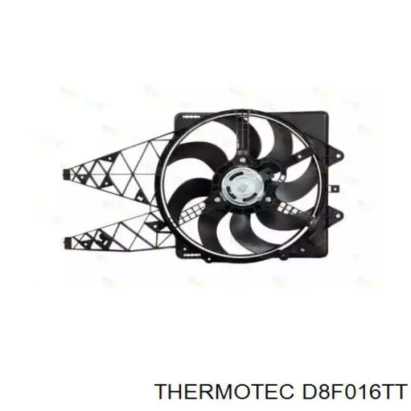 Дифузор радіатора охолодження, в зборі з двигуном і крильчаткою Thermotec D8F016TT ціна, від 87.93 USD