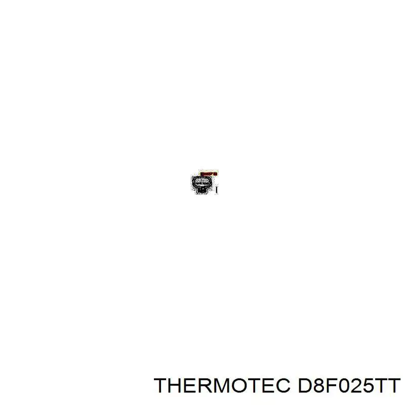 D8F025TT Thermotec дифузор радіатора охолодження, в зборі з двигуном і крильчаткою
