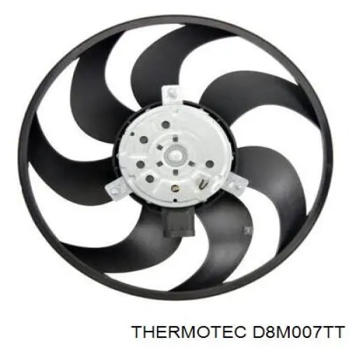 Електровентилятор охолодження в зборі (двигун + крильчатка) D8M007TT Thermotec