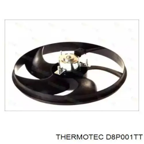Купити D8P001TT Thermotec Електровентилятор охолодження в зборі (двигун + крильчатка)