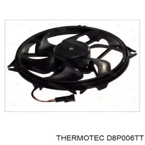 Електровентилятор охолодження в зборі (двигун + крильчатка) D8P006TT Thermotec