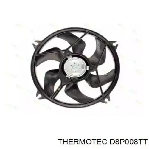 D8P008TT Thermotec електровентилятор охолодження в зборі (двигун + крильчатка)