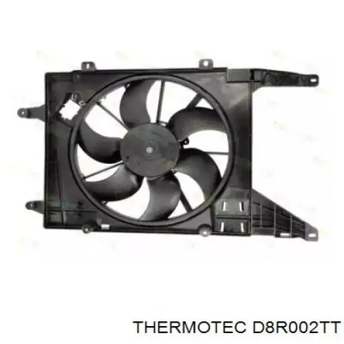 D8R002TT Thermotec електровентилятор охолодження в зборі (двигун + крильчатка)