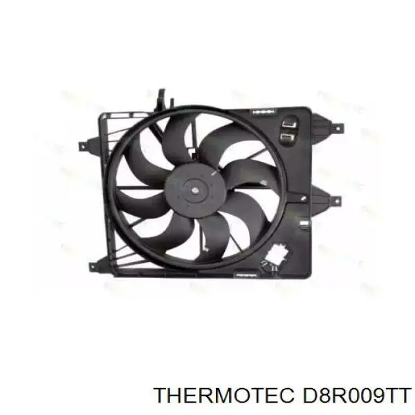 Дифузор радіатора охолодження, в зборі з двигуном і крильчаткою Thermotec D8R009TT ціна, від 47.13 USD