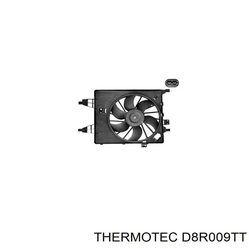 D8R009TT Thermotec Дифузор радіатора охолодження, в зборі з мотором і крильчаткою