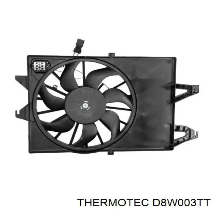 Купити D8W003TT Thermotec Електровентилятор охолодження в зборі (двигун + крильчатка)