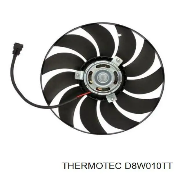 D8W010TT Thermotec електровентилятор охолодження в зборі (двигун + крильчатка)