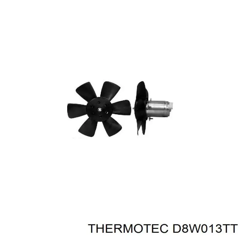 Купити D8W013TT Thermotec Електровентилятор охолодження в зборі (двигун + крильчатка)