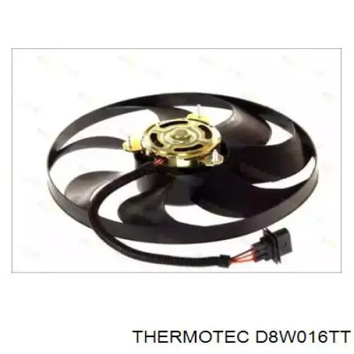 Електровентилятор охолодження в зборі (двигун + крильчатка) D8W016TT Thermotec