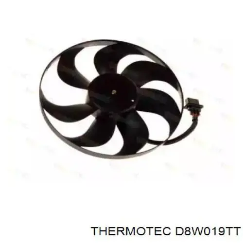D8W019TT Thermotec електровентилятор охолодження в зборі (двигун + крильчатка)