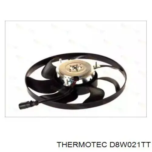 Електровентилятор охолодження в зборі (мотор + крильчатка), правий Thermotec D8W021TT ціна, від 41.40 USD