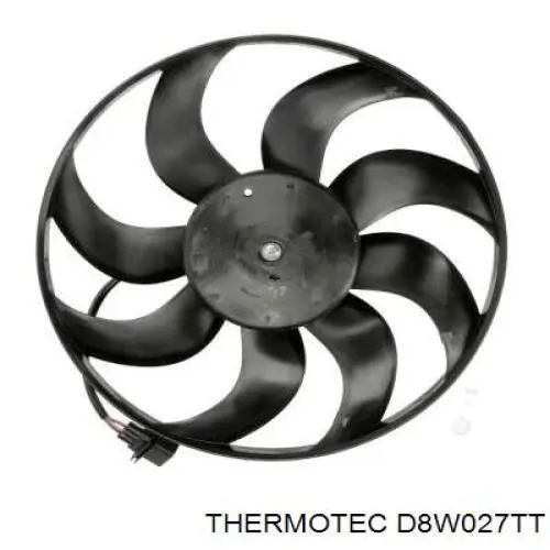 Електровентилятор охолодження в зборі (двигун + крильчатка) D8W027TT Thermotec