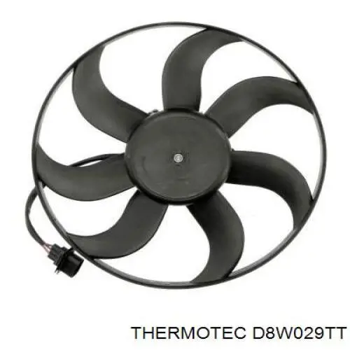 Електровентилятор охолодження в зборі (двигун + крильчатка) D8W029TT Thermotec