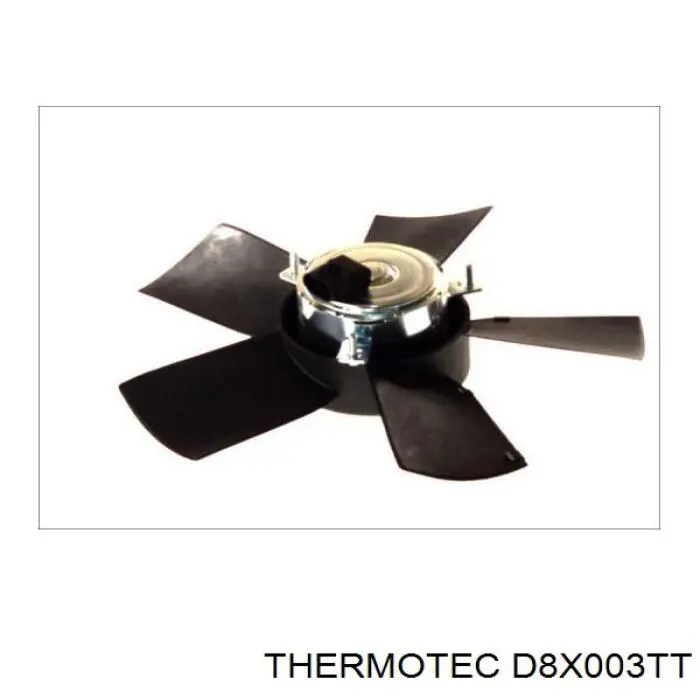 D8X003TT Thermotec електровентилятор охолодження в зборі (двигун + крильчатка)