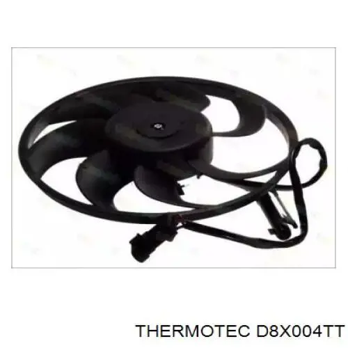 Купити D8X004TT Thermotec Електровентилятор охолодження в зборі (двигун + крильчатка)