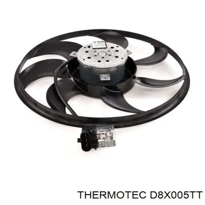 Купити D8X005TT Thermotec Електровентилятор охолодження в зборі (двигун + крильчатка)