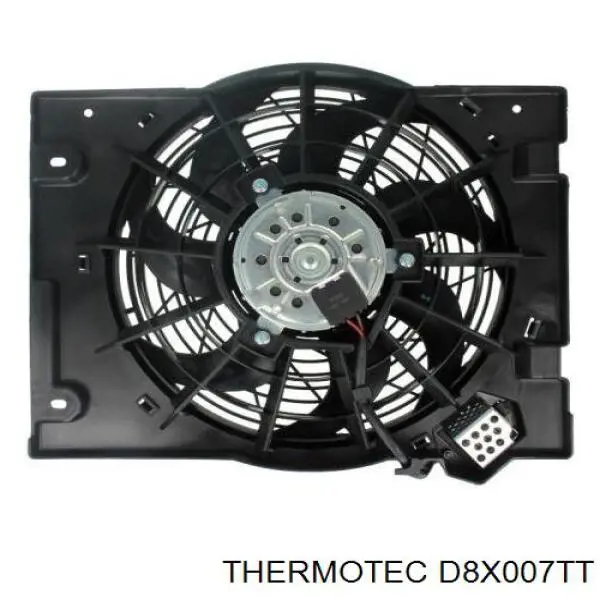 Купити D8X007TT Thermotec Дифузор радіатора охолодження, в зборі з двигуном і крильчаткою