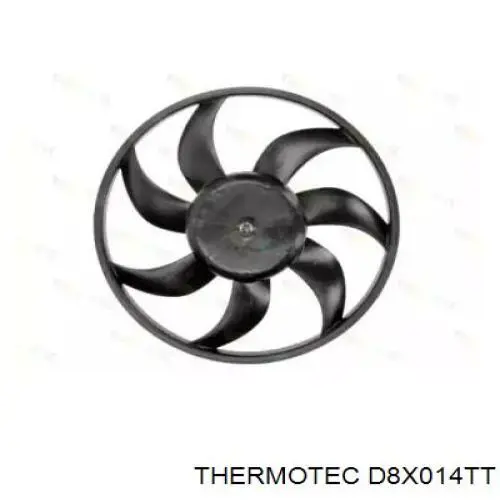 D8X014TT Thermotec електровентилятор охолодження в зборі (двигун + крильчатка)