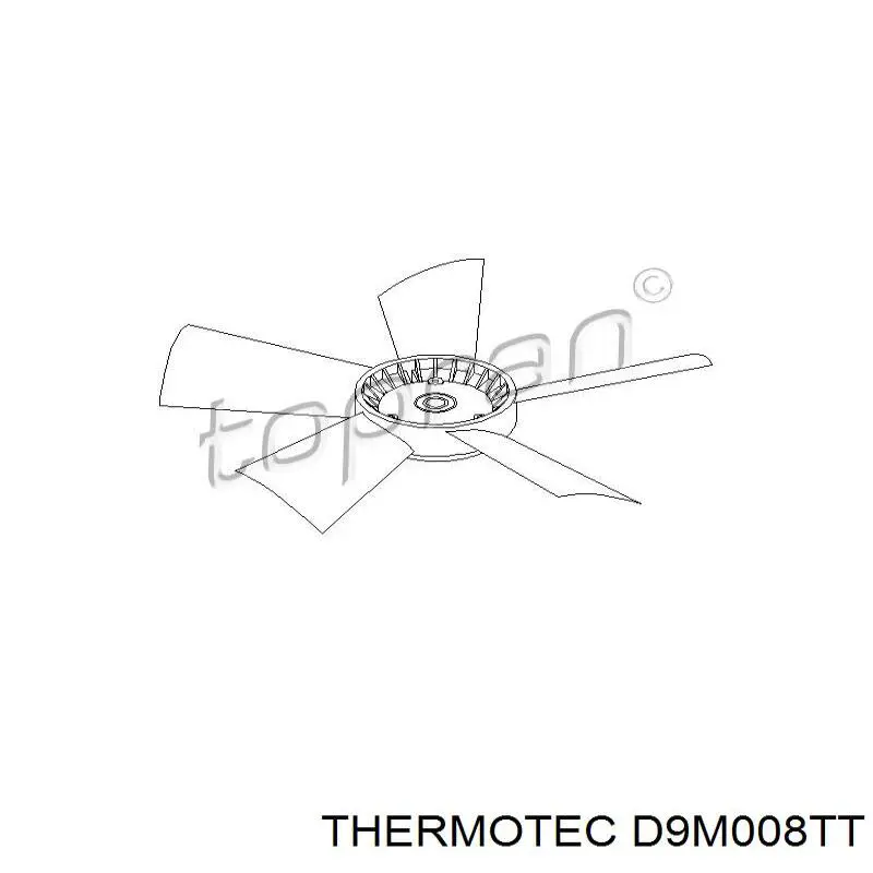 Купити D9M008TT Thermotec Вентилятор/крильчатка радіатора охолодження