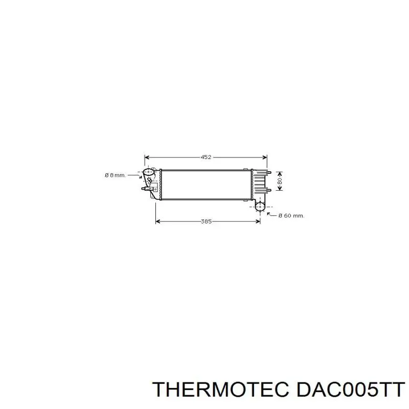 DAC005TT Thermotec радіатор интеркуллера