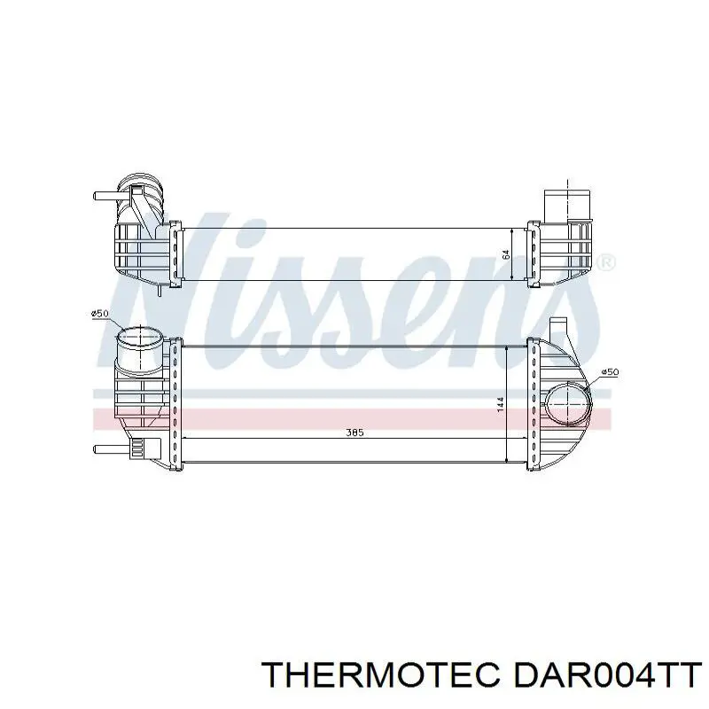 14461B680C Renault (RVI) Охолоджувач наддувочного повітря
