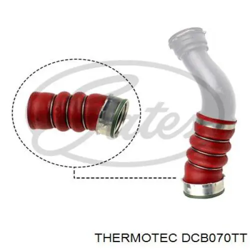 Шланг/патрубок интеркуллера Thermotec DCB070TT ціна, від 49.75 USD