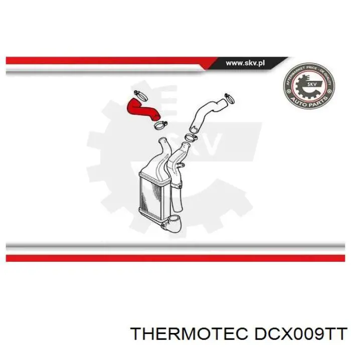 Шланг/патрубок интеркуллера DCX009TT Thermotec