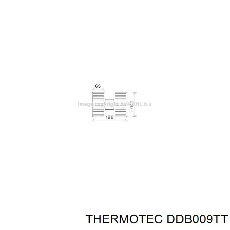 Вентилятора пічки DDB009TT Thermotec