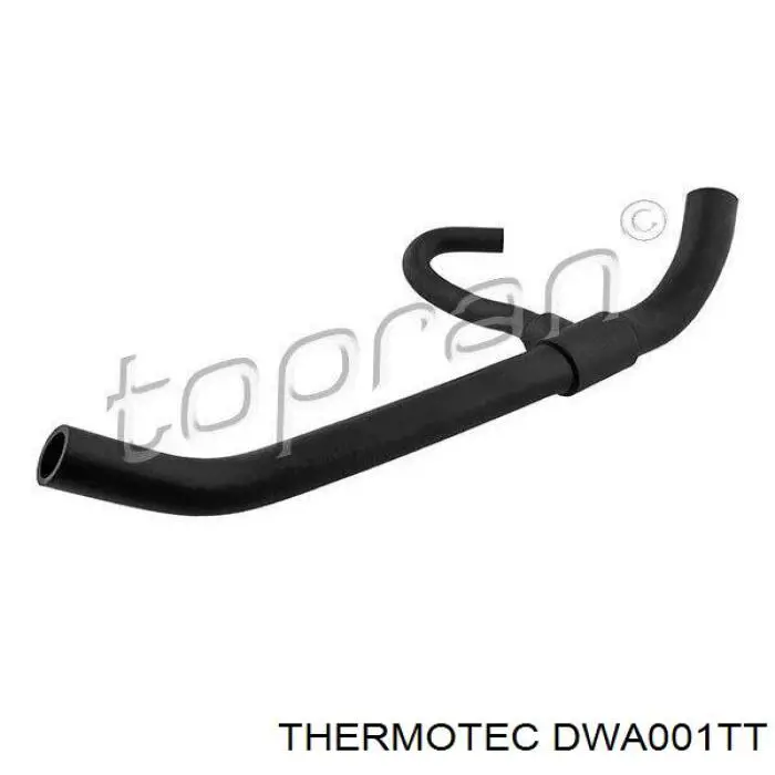 DWA001TT Thermotec шланг/патрубок радіатора охолодження, верхній