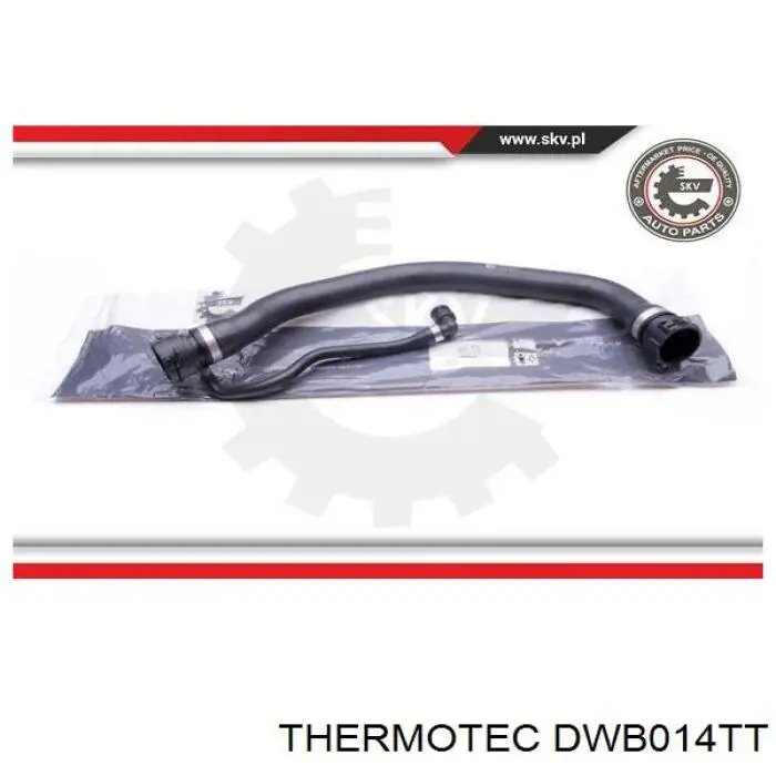 Шланг/патрубок радіатора охолодження, верхній Thermotec DWB014TT ціна, від 25.35 USD