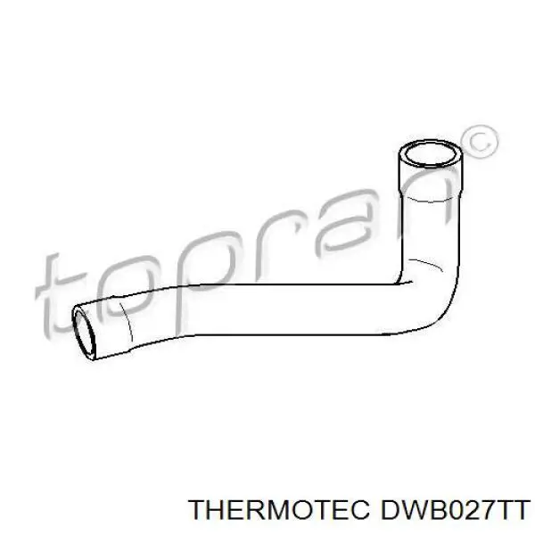 Шланг/патрубок радіатора охолодження, нижній DWB027TT Thermotec