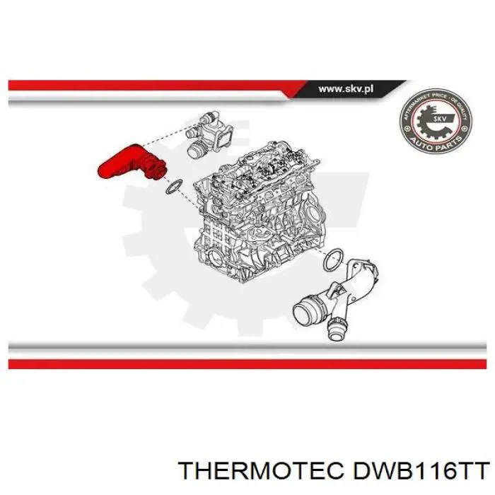 Шланг (патрубок) термостата 15484 Fare