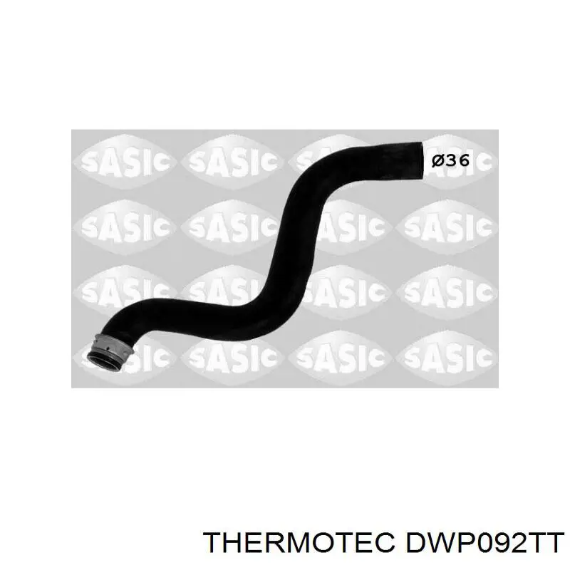 Купити DWP092TT Thermotec Шланг/патрубок радіатора охолодження, верхній
