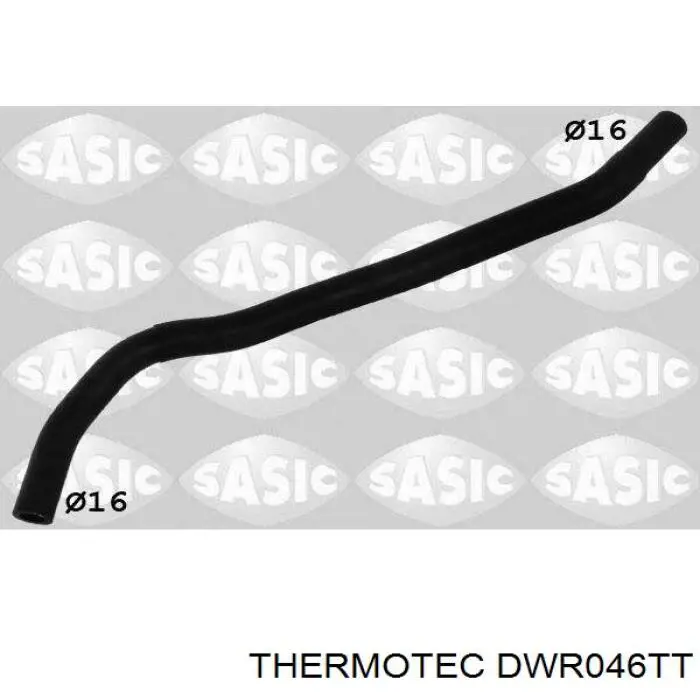 DWR046TT Thermotec Шланг розширювального бачка, нижній