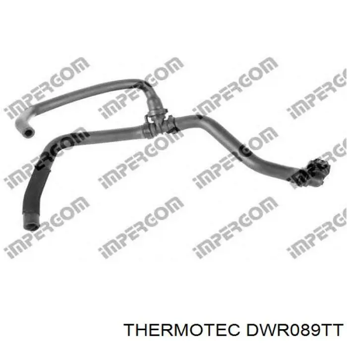 DWR089TT Thermotec Шланг радіатора опалювача/пічки, обратка