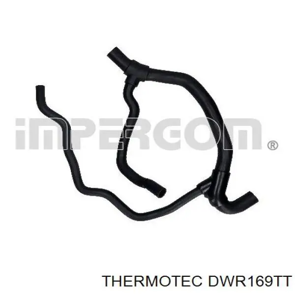 DWR169TT Thermotec Шланг/патрубок радіатора охолодження, нижній