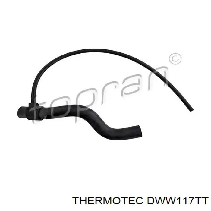 Шланг/патрубок радіатора охолодження, верхній Thermotec DWW117TT ціна, від 13.27 USD