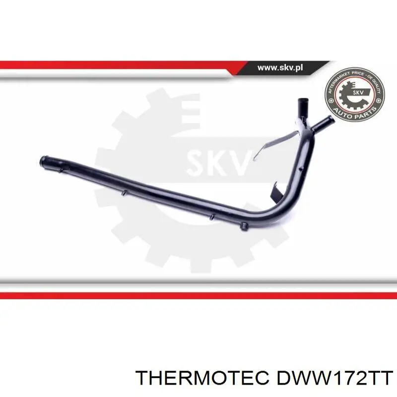 Купити DWW172TT Thermotec Шланг/патрубок радіатора охолодження, верхній