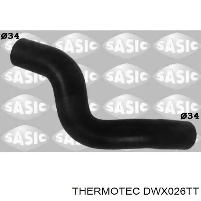 Шланг/патрубок радіатора охолодження, верхній Thermotec DWX026TT ціна, від 5.01 USD
