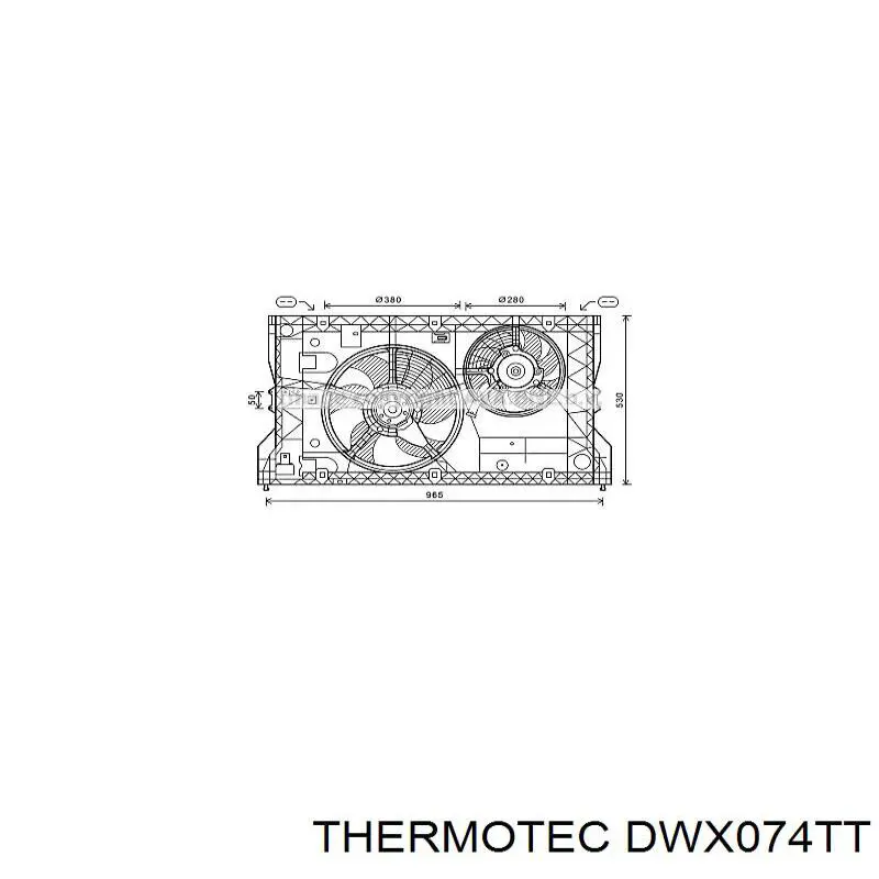 Шланг/патрубок радіатора охолодження, нижній Thermotec DWX074TT ціна, від 22.24 USD
