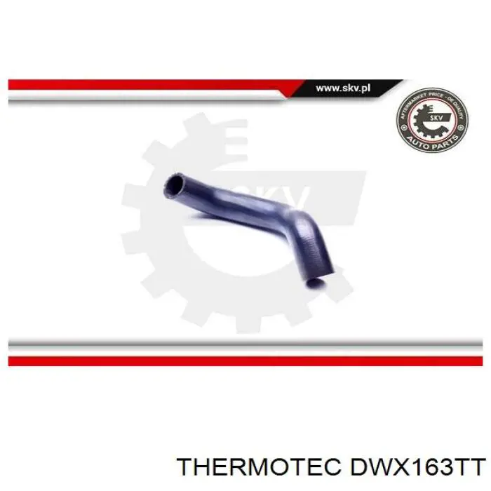 DWX163TT Thermotec шланг/патрубок радіатора охолодження, верхній