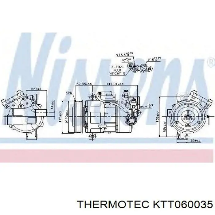 Клапан компресора кондиціонера MSG VA1042 ціна, від 46.86 USD