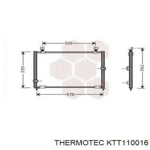 Радіатор кондиціонера JRB100180 Honda