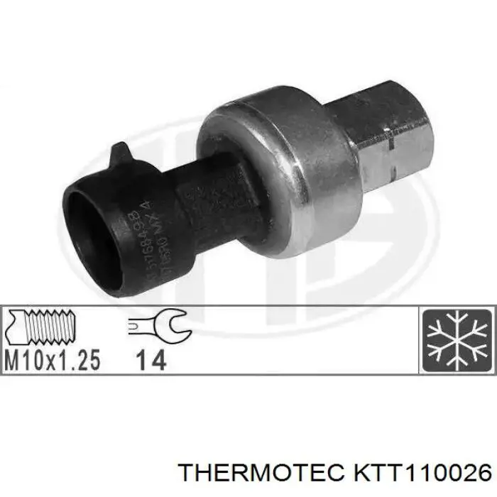 Радіатор кондиціонера KTT110026 Thermotec