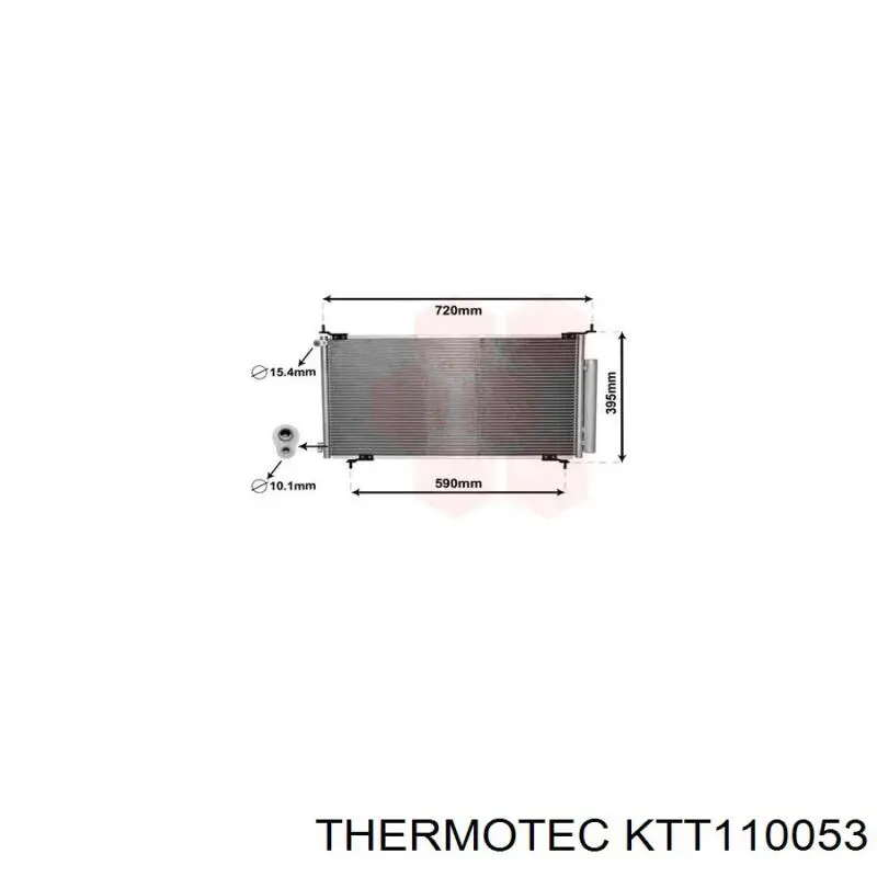 Радіатор кондиціонера KTT110053 Thermotec