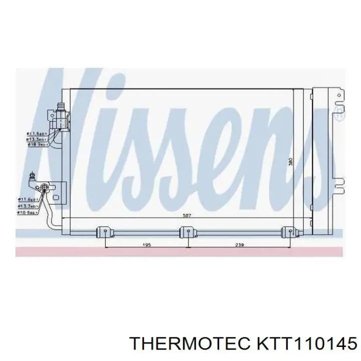 Купити KTT110145 Thermotec Радіатор системи охолодження кондиціонера