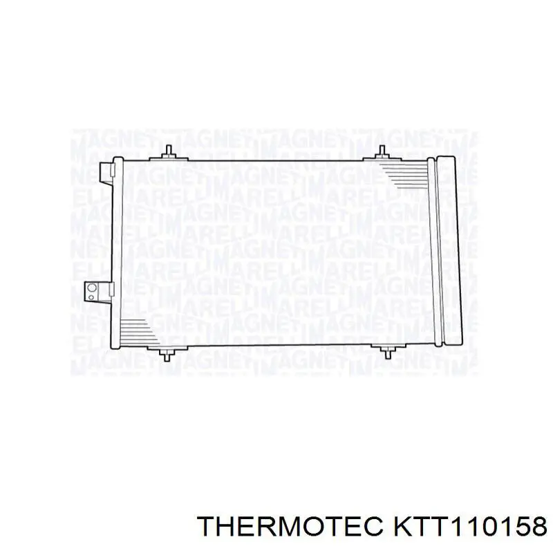 Купити KTT110158 Thermotec Радіатор системи охолодження кондиціонера